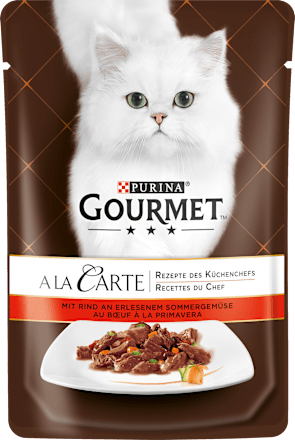 Nat kattenvoer met rundvlees &amp; groenten, à la carte, 85 g
