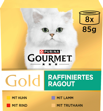 Nat kattenvoer verfijnde ragout multipack (8x85 g), 680 g
