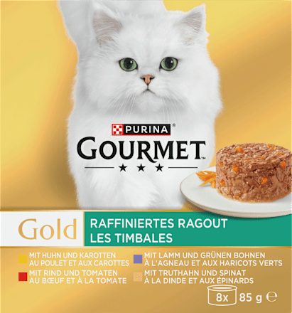 Nat kattenvoer verfijnde ragout multipack (8x85 g), 680 g