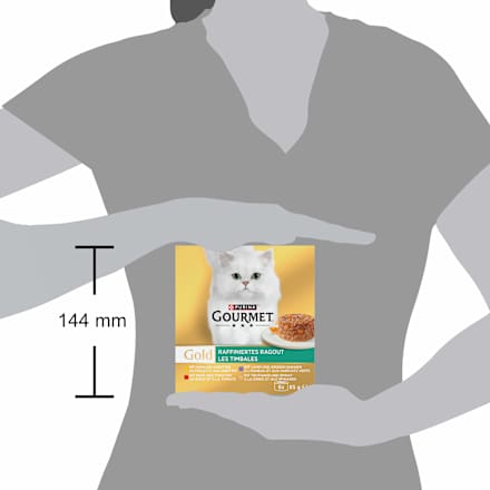 Nat kattenvoer verfijnde ragout multipack (8x85 g), 680 g