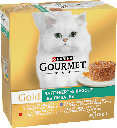 Nat kattenvoer verfijnde ragout multipack (8x85 g), 680 g