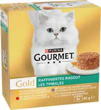 Nat kattenvoer verfijnde ragout multipack (8x85 g), 680 g