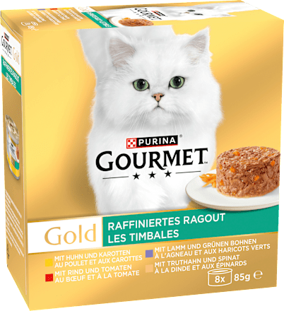 Nat kattenvoer verfijnde ragout multipack (8x85 g), 680 g