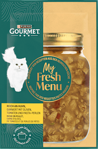 Nassfutter Katze reich an Huhn, My Fresh Menu, 75 g