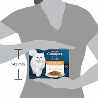Nat kattenvoer, kalkoen, eend, lam, tonijn, parel - select strips in saus, multipack (8 x 85 g), 680 g
