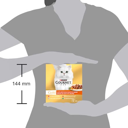 Nat kattenvoer malse hapjes in saus multipack (8x85 g), 680 g