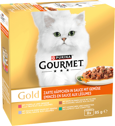 Nat kattenvoer malse hapjes in saus multipack (8x85 g), 680 g