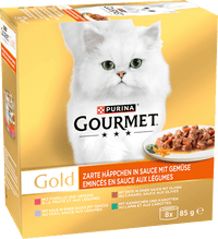 Nat kattenvoer malse hapjes in saus multipack (8x85 g), 680 g