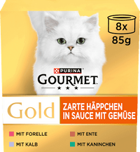 Nat kattenvoer malse hapjes in saus multipack (8x85 g), 680 g