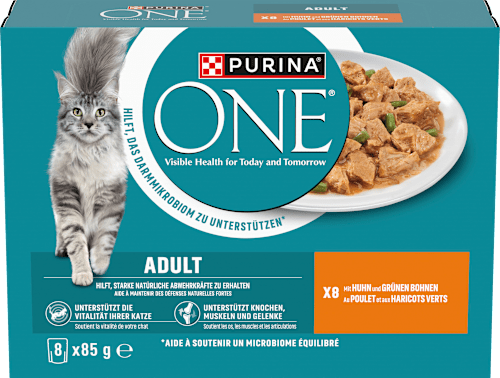 Nat kattenvoer kip met sperziebonen, multipack (8 x 85 g), 680 g