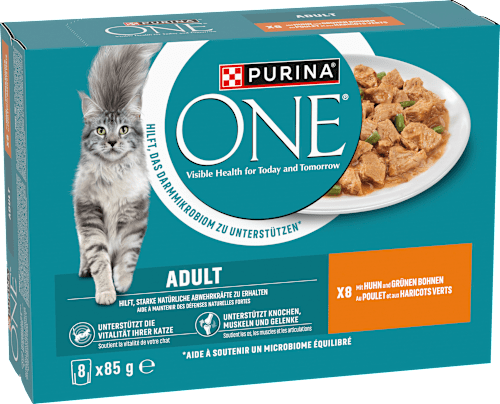 Nat kattenvoer kip met sperziebonen, multipack (8 x 85 g), 680 g