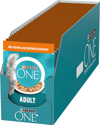 Nat kattenvoer met kip &amp; sperziebonen in saus, 85 g