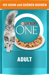 Nat kattenvoer met kip &amp; sperziebonen in saus, 85 g