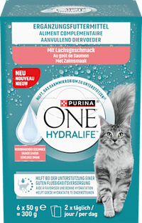 Nassfutter Katze mit Lachs, Hydralife Multipack (6x50 g), 300 g