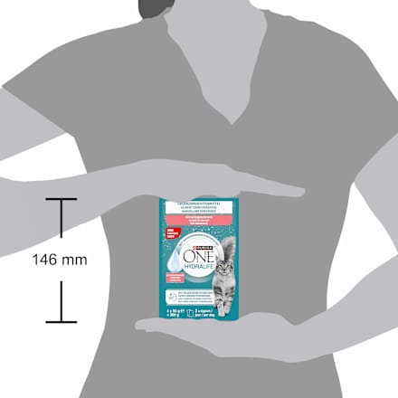Nassfutter Katze mit Lachs, Hydralife Multipack (6x50 g), 300 g