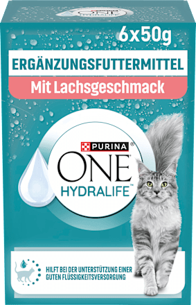 Nassfutter Katze mit Lachs, Hydralife Multipack (6x50 g), 300 g