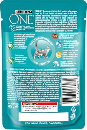Nat kattenvoer met tonijn en sperziebonen in saus, formule voor binnen, 85 g