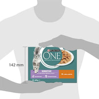 Natvoer voor katten Sensitive met kip en wortelen, multipack (8 x 85 g), 680 g