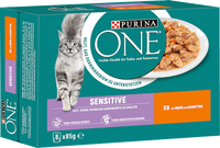 Nassfutter Katze Sensitive mit Huhn & Karotten, Multipack (8x85 g), 680 g