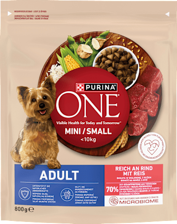 Trockenfutter Hund mit Rind & Reis, Mini, Adult, 800 g
