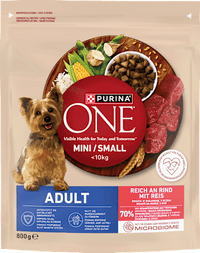 Trockenfutter Hund mit Rind & Reis, Mini, Adult, 800 g