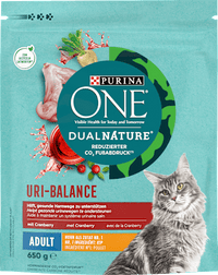 Droog kattenvoer met kip &amp; cranberry, dual nature uri balance, 650 g