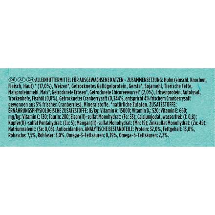 Droog kattenvoer met kip &amp; cranberry, dual nature uri balance, 650 g