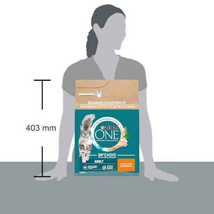 Droog kattenvoer met kip en volkoren granen, volwassen, 2,8 kg