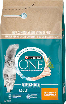 Droog kattenvoer met kip en volkoren granen, volwassen, 2,8 kg