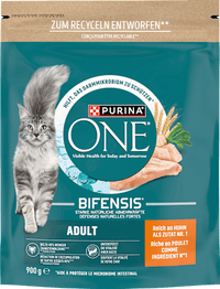 Droog kattenvoer met kip en volkoren granen, volwassen, 900 g