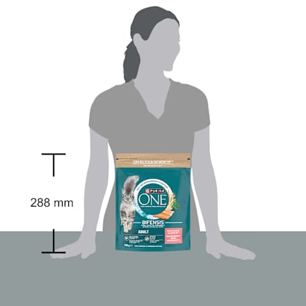 Droog kattenvoer met zalm en volkoren granen, volwassen, 900 g