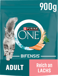Droog kattenvoer met zalm en volkoren granen, volwassen, 900 g