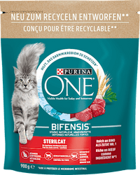 Droog kattenvoer met rundvlees en tarwe, Sterilcat, Adult, 900 g