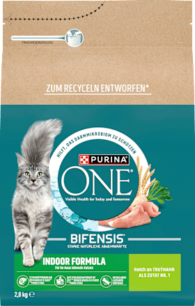 Droog kattenvoer met kalkoen en volkoren granen, Indoor Formula, Volwassen, 2,8 kg