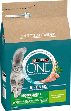 Droog kattenvoer met kalkoen en volkoren granen, Indoor Formula, Volwassen, 2,8 kg