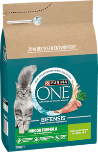 Droog kattenvoer met kalkoen en volkoren granen, Indoor Formula, Volwassen, 2,8 kg