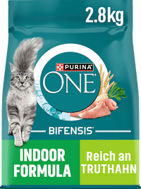 Droog kattenvoer met kalkoen en volkoren granen, Indoor Formula, Volwassen, 2,8 kg