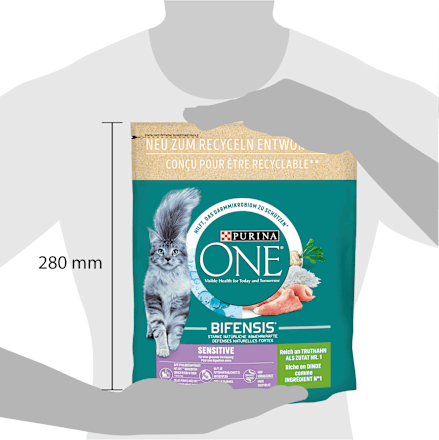 Trockenfutter Katze sensitive mit Truthahn & Reis, Adult, 900 g