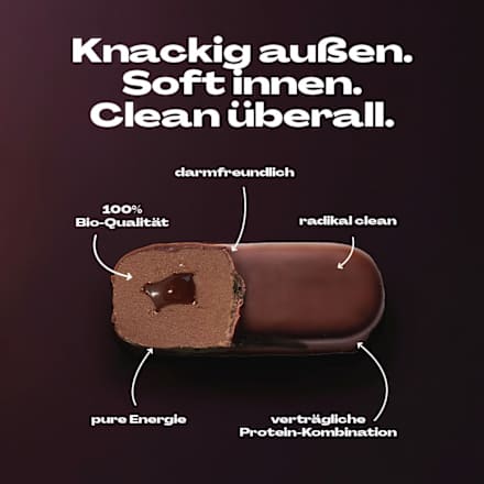 Proteinriegel Hazelnut Brownie, vegan, 40 g