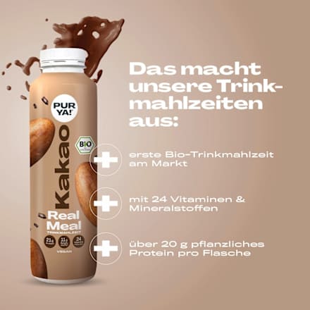 Trinkmahlzeit, Real Meal Kakao, 500 ml EINWEG