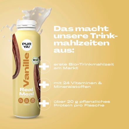 Trinkmahlzeit, Real Meal Vanille, 500 ml EINWEG