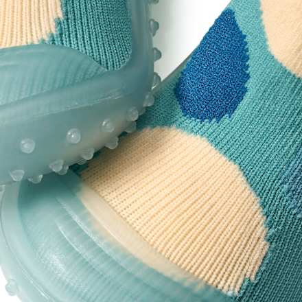 Abenteuer Socken mit Punkte-Muster, grün, Gr. 25/26, 1 St