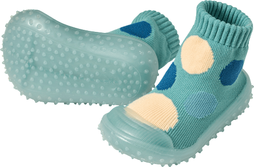 Abenteuer Socken mit Punkte-Muster, grün, Gr. 25/26, 1 St