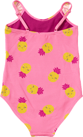 Badeanzug mit Ananas-Muster, rosa, Gr. 110/116, 1 St