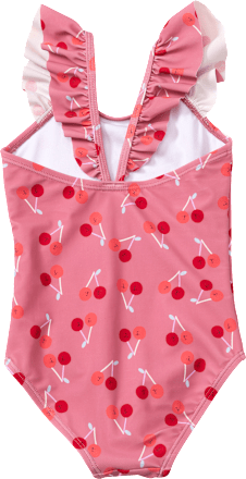 Badeanzug mit Kirsch-Muster, rosa, Gr. 86/92, 1 St PUSBLU