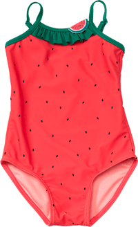 Badeanzug mit Melonen-Motiv, rot, Gr. 86/92, 1 St PUSBLU
