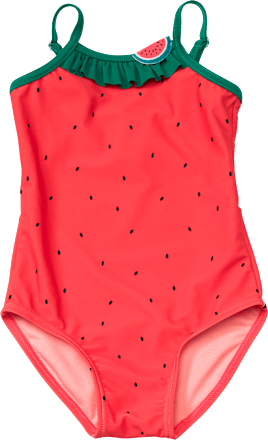 Badeanzug mit Melonen-Motiv, rot, Gr. 86/92, 1 St PUSBLU