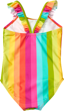 Badeanzug mit Streifen-Muster, bunt, Gr. 98/104, 1 St PUSBLU