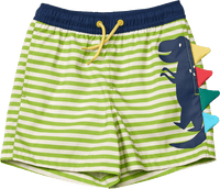 Badehose mit 3D-Dino-Applikation, grün, Gr. 122/128, 1 St PUSBLU