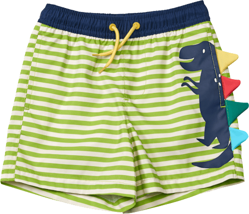 Badehose mit 3D-Dino-Applikation, grün, Gr. 122/128, 1 St PUSBLU
